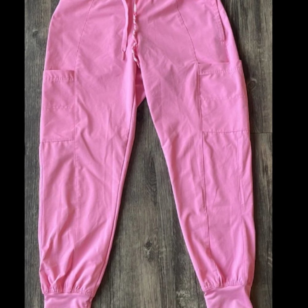 Med Couture Scrubs Pink Joggers SP